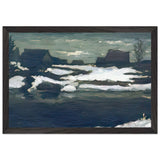 Ледоход (Ice Drift) by Vitold Byalynitsky-Birulya, framed poster, view 2
