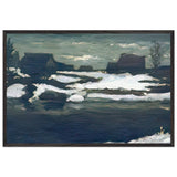 Ледоход (Ice Drift) by Vitold Byalynitsky-Birulya, framed poster