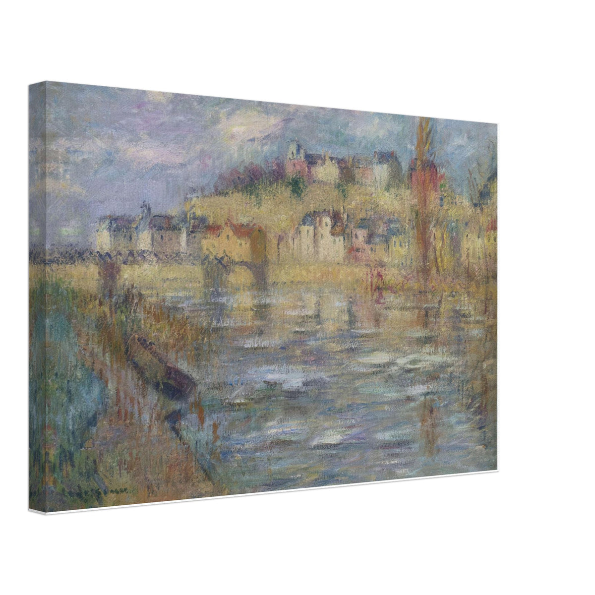 Ice on the Oise River by Gustave Loiseau, canvas