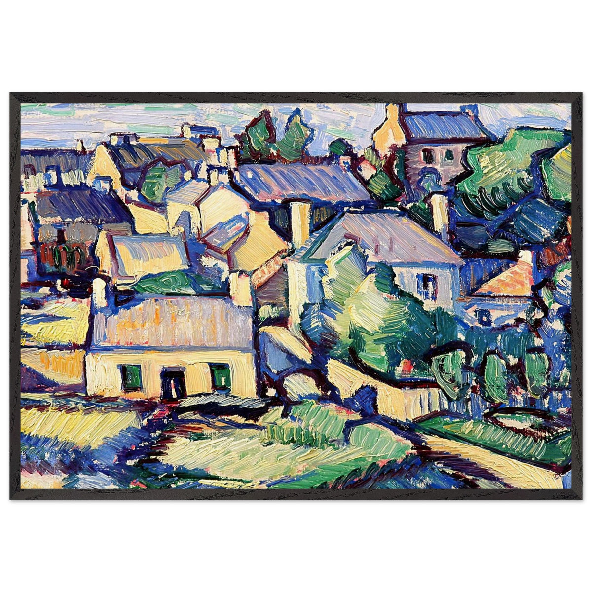 Ile de Bréhat by Samuel Peploe, framed poster, view 3