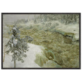 Imatra in Winter by Akseli Gallen-Kallela, framed poster, view 3