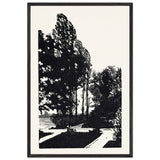 In the Park. Poplar Trees by Anna Ostroumova-Lebedeva, framed poster
