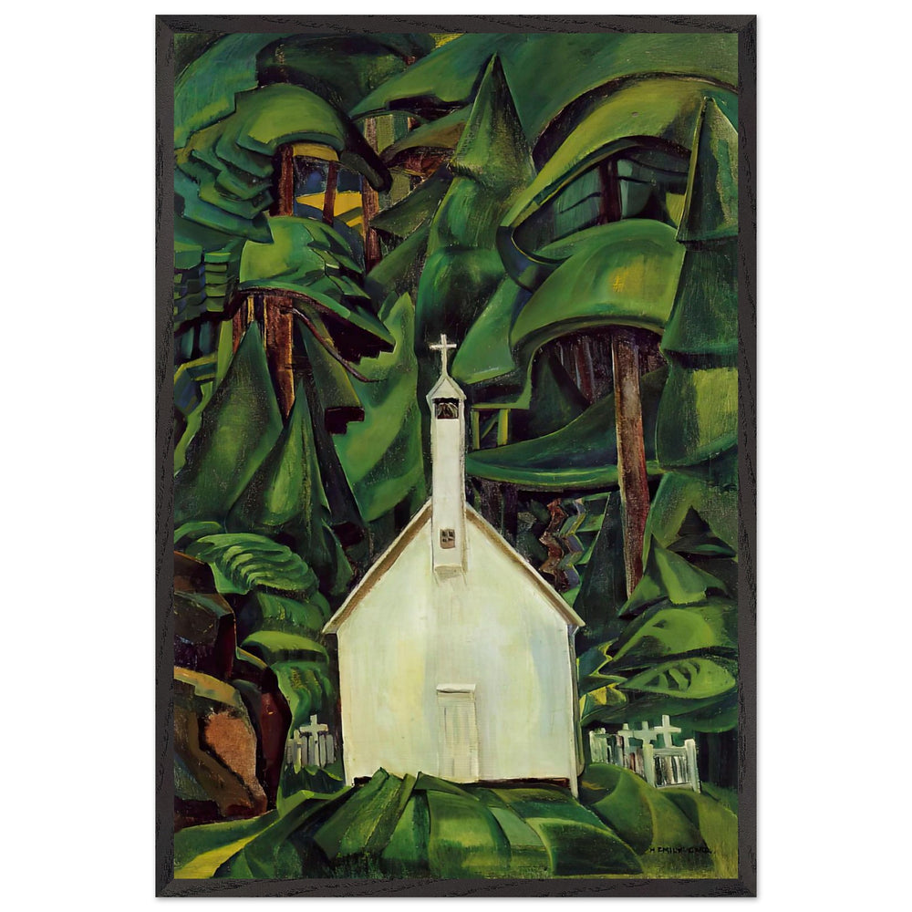 Indian Church by Emily Carr, framed poster