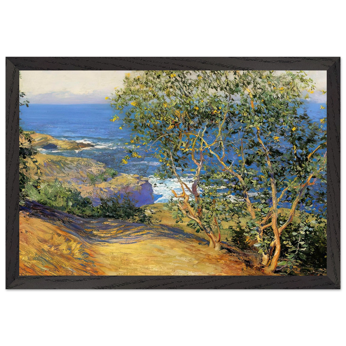 Indian Tobacco Trees, La Jolla by Guy Rose, framed poster, view 2