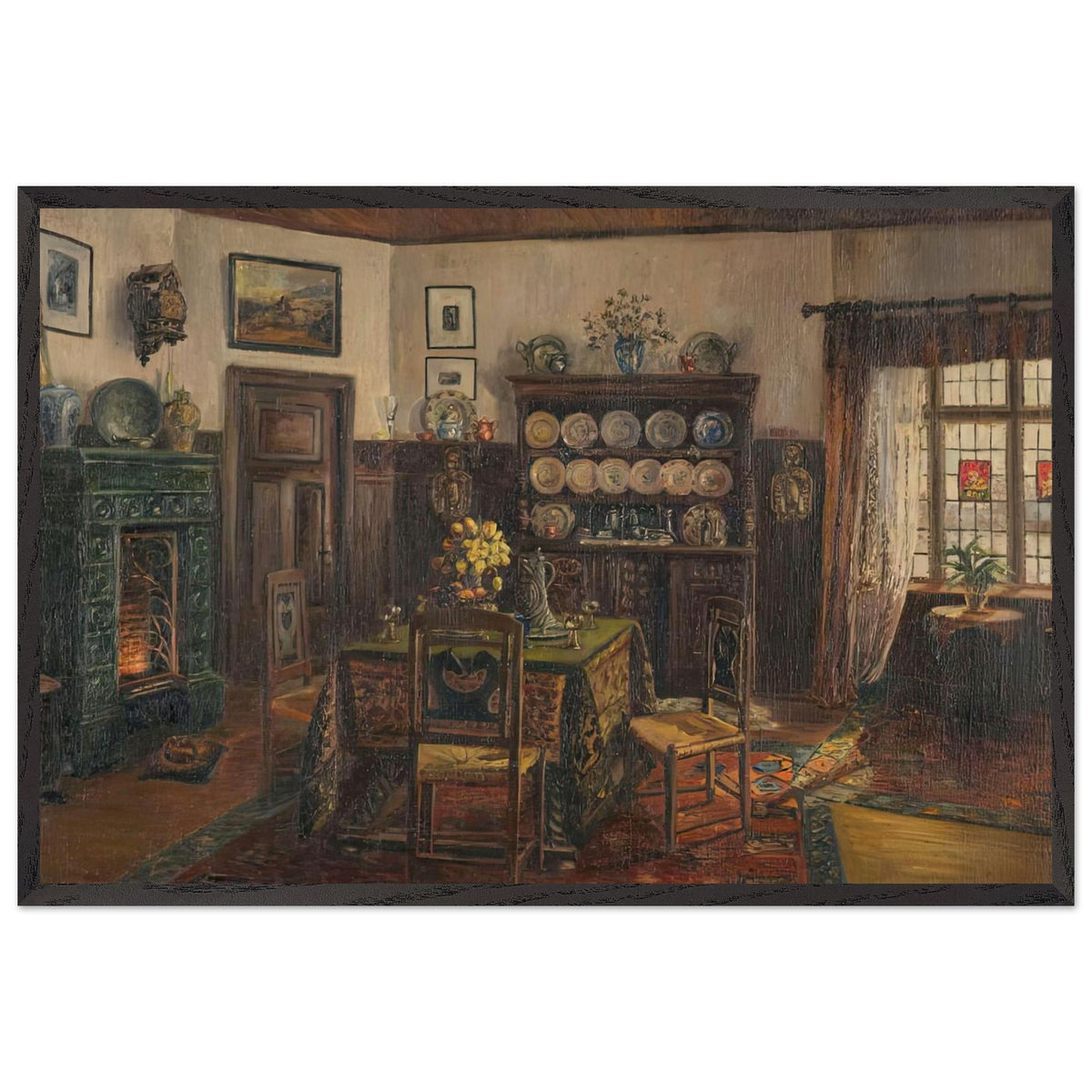 Interieur by Else Muller-Kaempff, framed poster