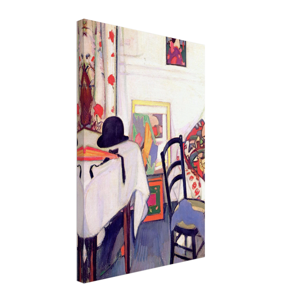 Interior with Japanese Print by Samuel Peploe, canvas