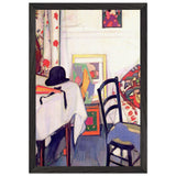 Interior with Japanese Print by Samuel Peploe, framed poster, view 2