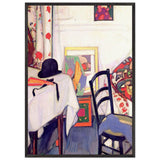 Interior with Japanese Print by Samuel Peploe, framed poster, view 3