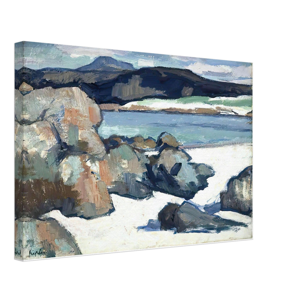 Iona Landscape. Rocks by Samuel Peploe, canvas