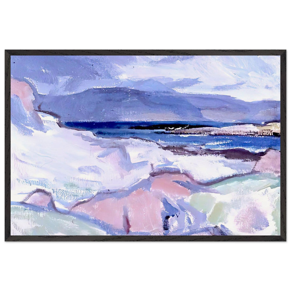 Iona, Pink Rocks by Samuel Peploe, framed poster