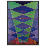 Iridescent Interpenetration by Giacomo Balla, framed poster, view 3