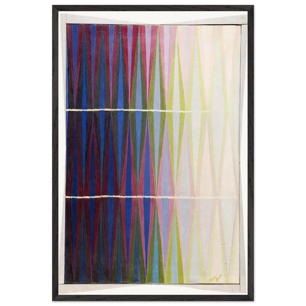 Iridescent Interpenetration No.7 by Giacomo Balla, framed poster