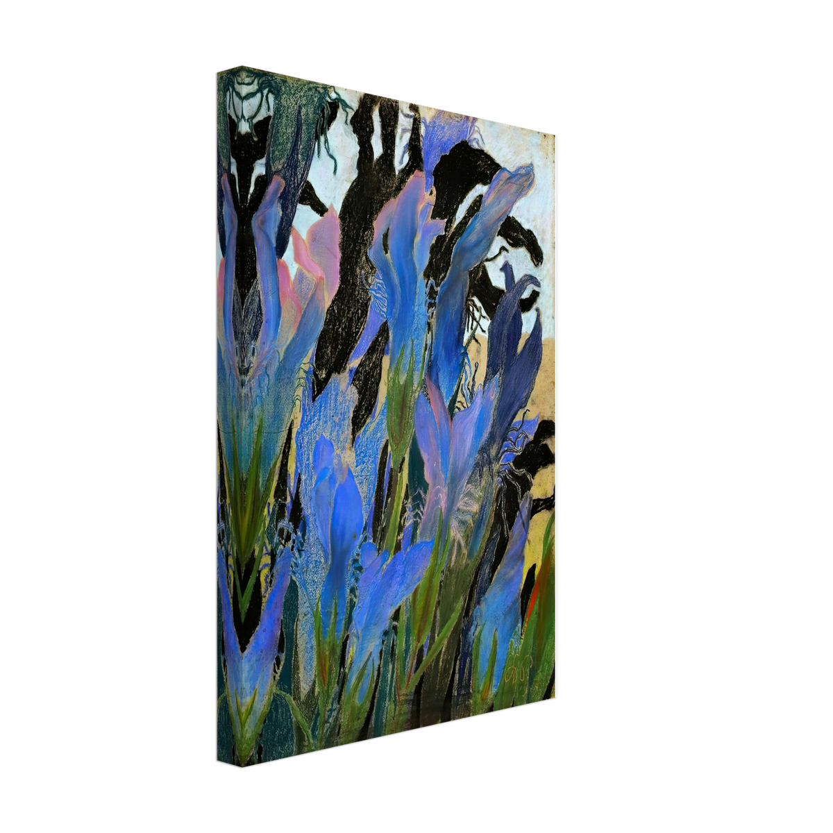 Irises by Stanisław Wyspiański, canvas, view 2