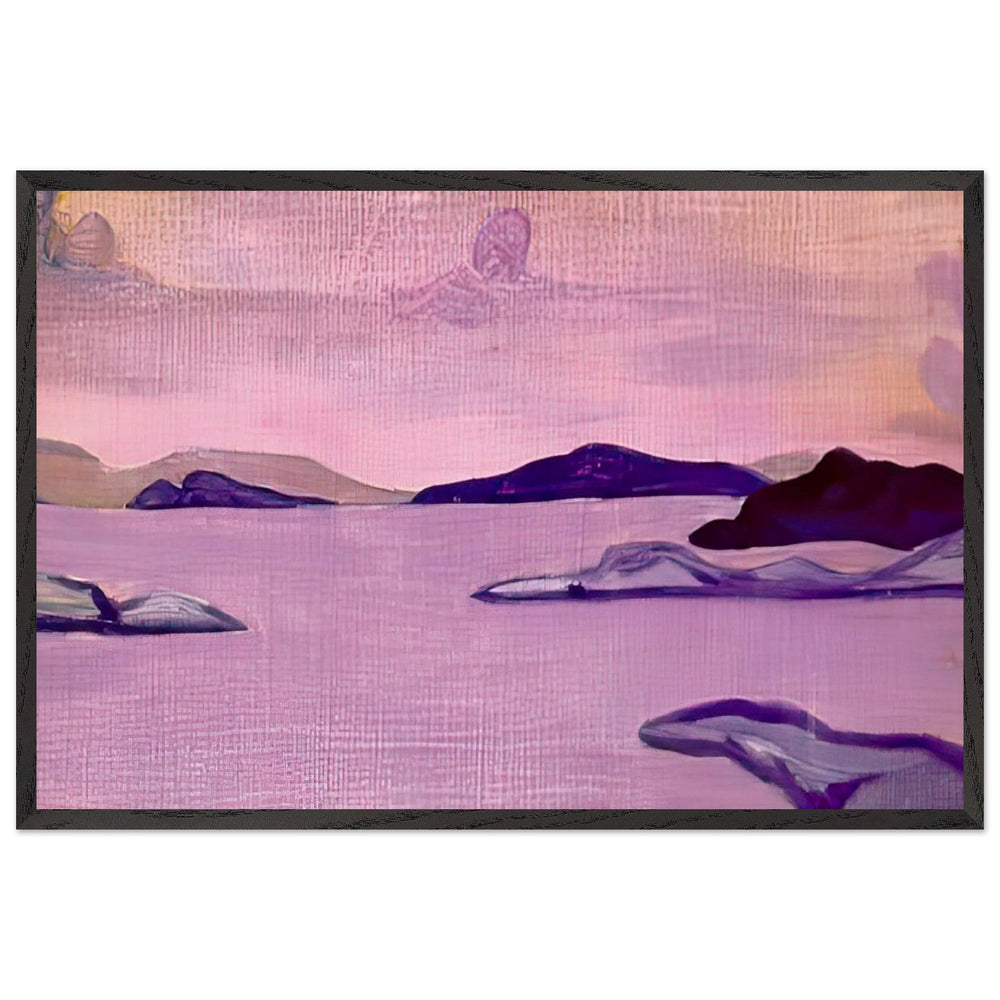 Island by Nicholas Roerich, framed poster