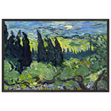 Italian Landscape, Cypresses by Louis Valtat, framed poster