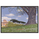 Italian Landscape by Edward Okuń, framed poster, view 3
