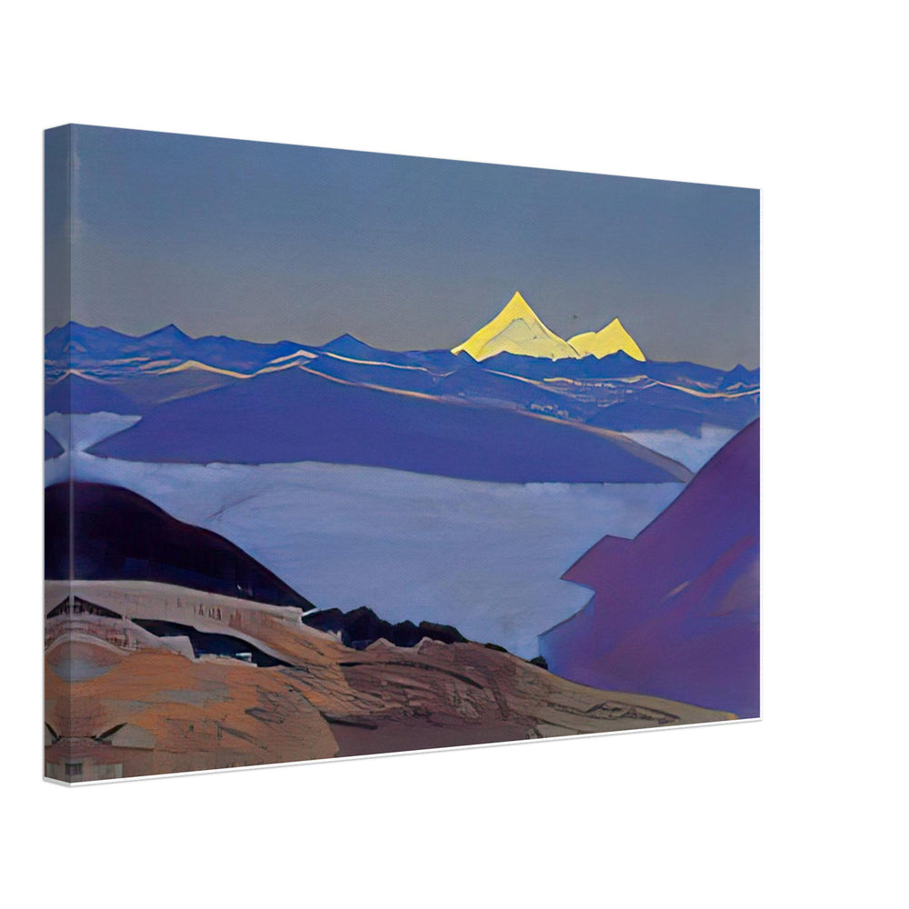 Jelep La, Tibetan Frontier by Nicholas Roerich, canvas