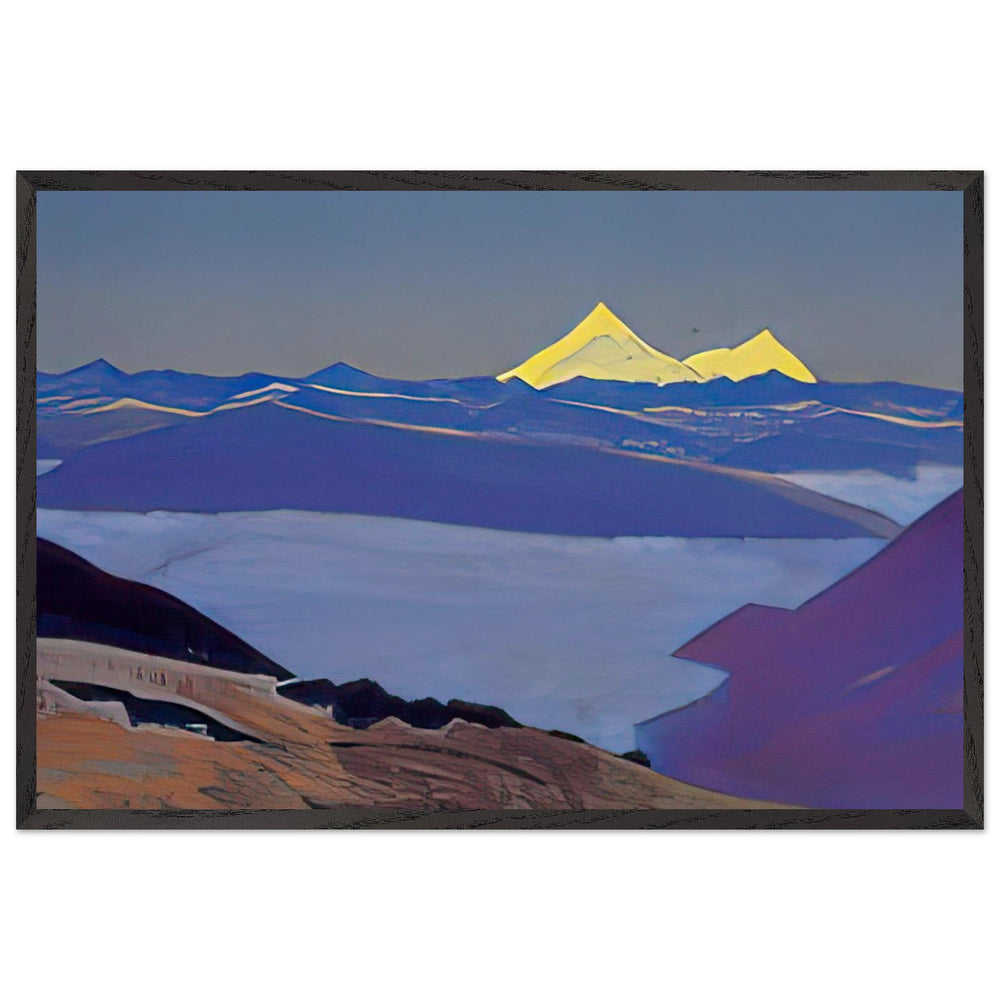 Jelep La, Tibetan Frontier by Nicholas Roerich, framed poster