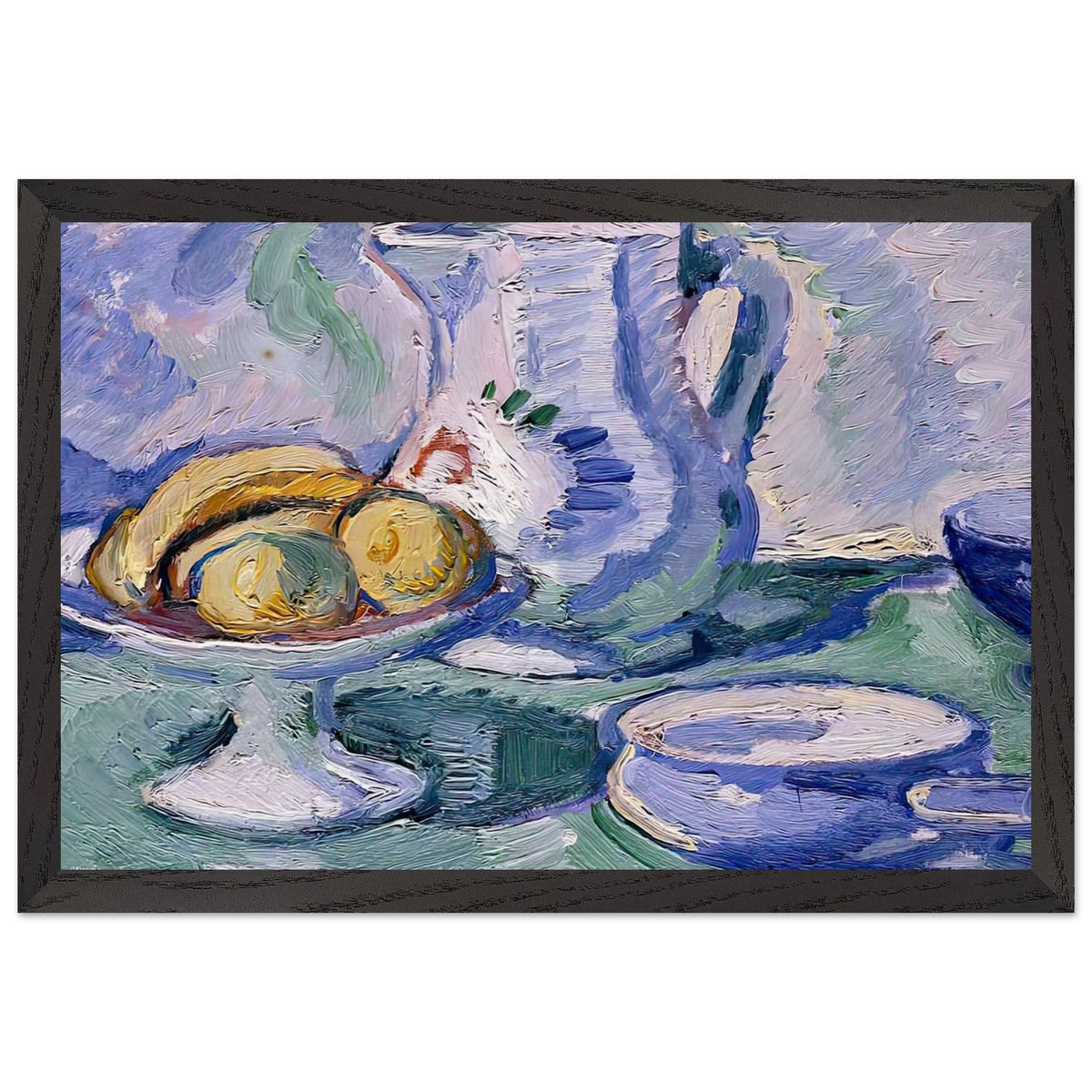 Jug and Yellow Fruit by Samuel Peploe, framed poster, view 2