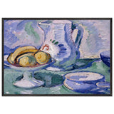 Jug and Yellow Fruit by Samuel Peploe, framed poster, view 3