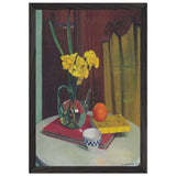 Jug with Yellow Daffodils by Felix Vallotton, framed poster, view 2