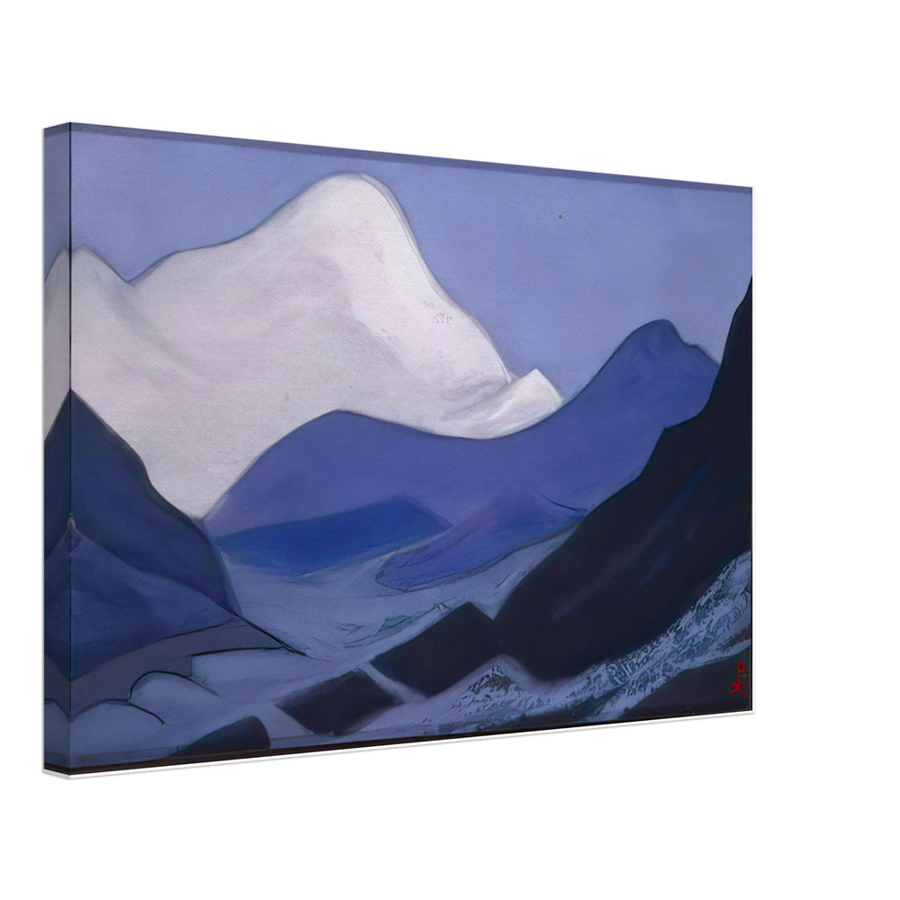 Kampa Dzong. Pink Peak by Nicholas Roerich, canvas