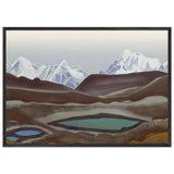 Kangchenjunga. Mountain lakes by Nicholas Roerich, framed poster, view 3