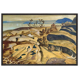 Karelian Landscape by Nicholas Roerich, framed poster