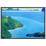 Karelian Landscape. Rocky Seashore by Nicholas Roerich, framed poster, view 3