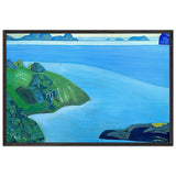 Karelian Landscape. Rocky Seashore by Nicholas Roerich, framed poster