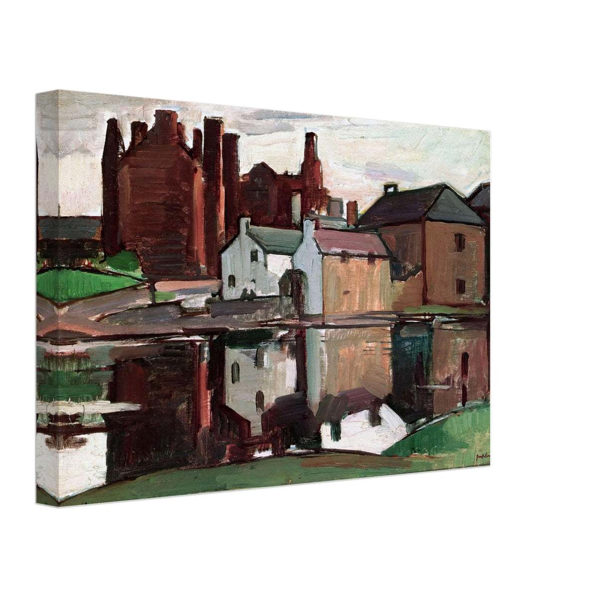 Kirkcudbright Castle, Reflections by Samuel Peploe, canvas, view 2