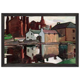 Kirkcudbright Castle, Reflections by Samuel Peploe, framed poster, view 2