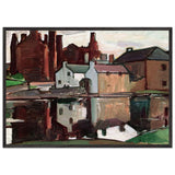 Kirkcudbright Castle, Reflections by Samuel Peploe, framed poster, view 3
