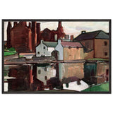 Kirkcudbright Castle, Reflections by Samuel Peploe, framed poster