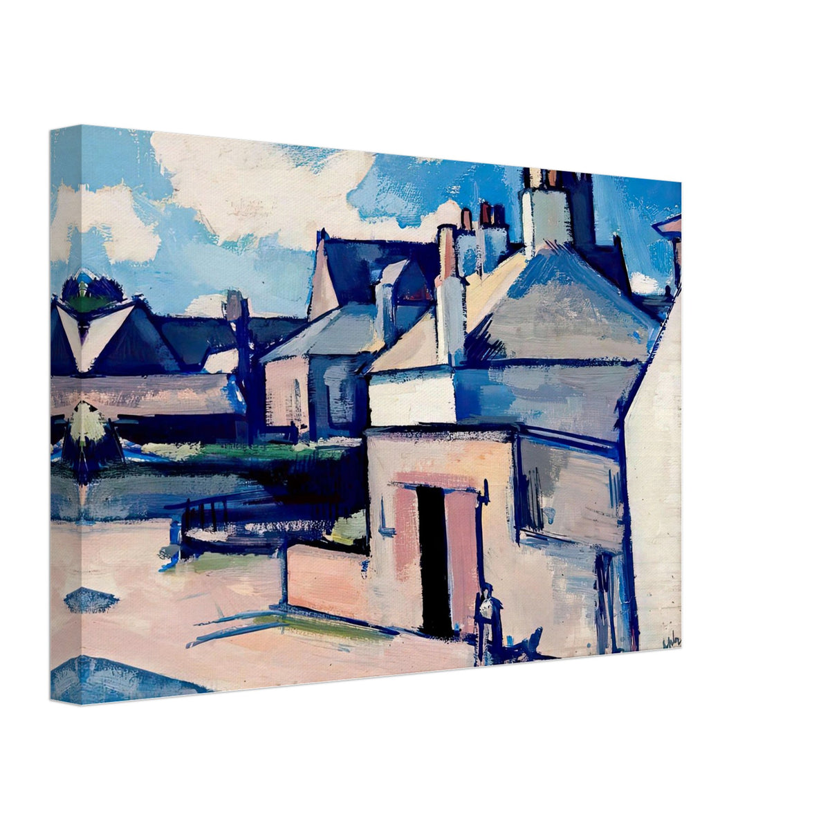 Kirkcudbright by Samuel Peploe, canvas, view 2