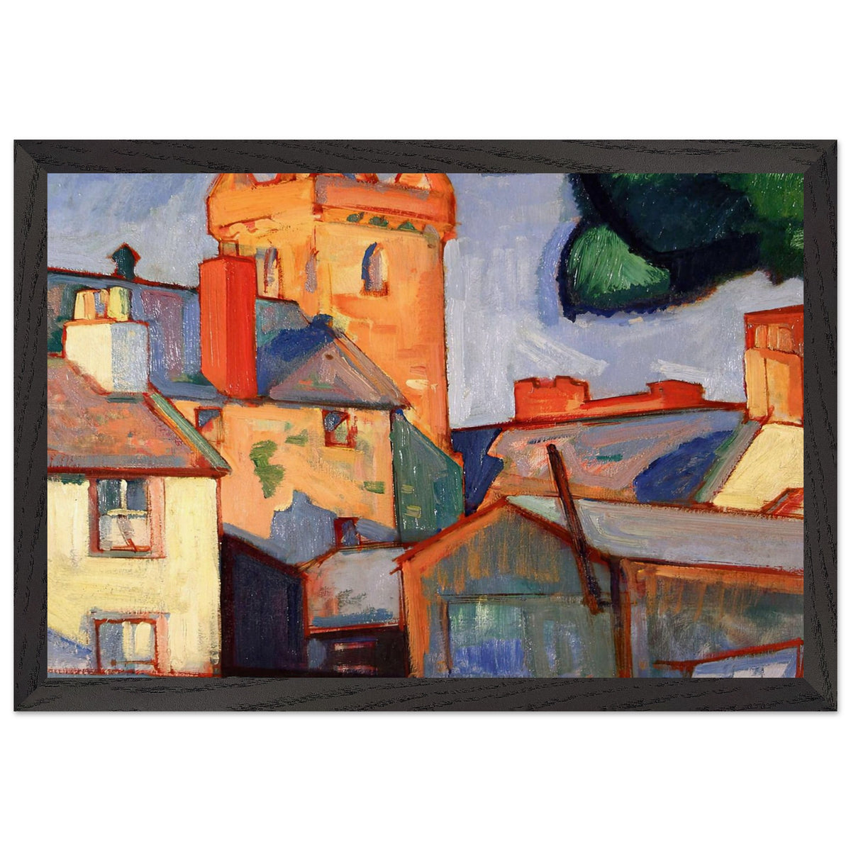 Kirkcudbright by Samuel Peploe, framed poster, view 2