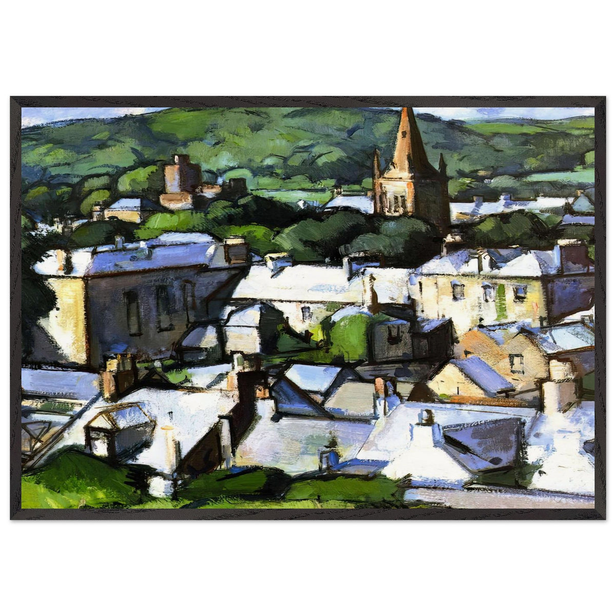 Kirkcudbright by Samuel Peploe, framed poster, view 3