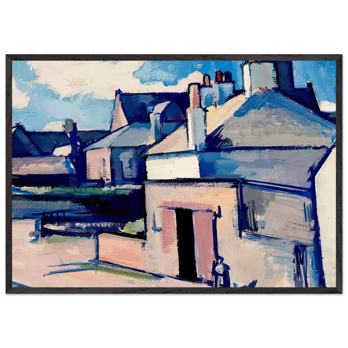 Kirkcudbright by Samuel Peploe, framed poster, view 3