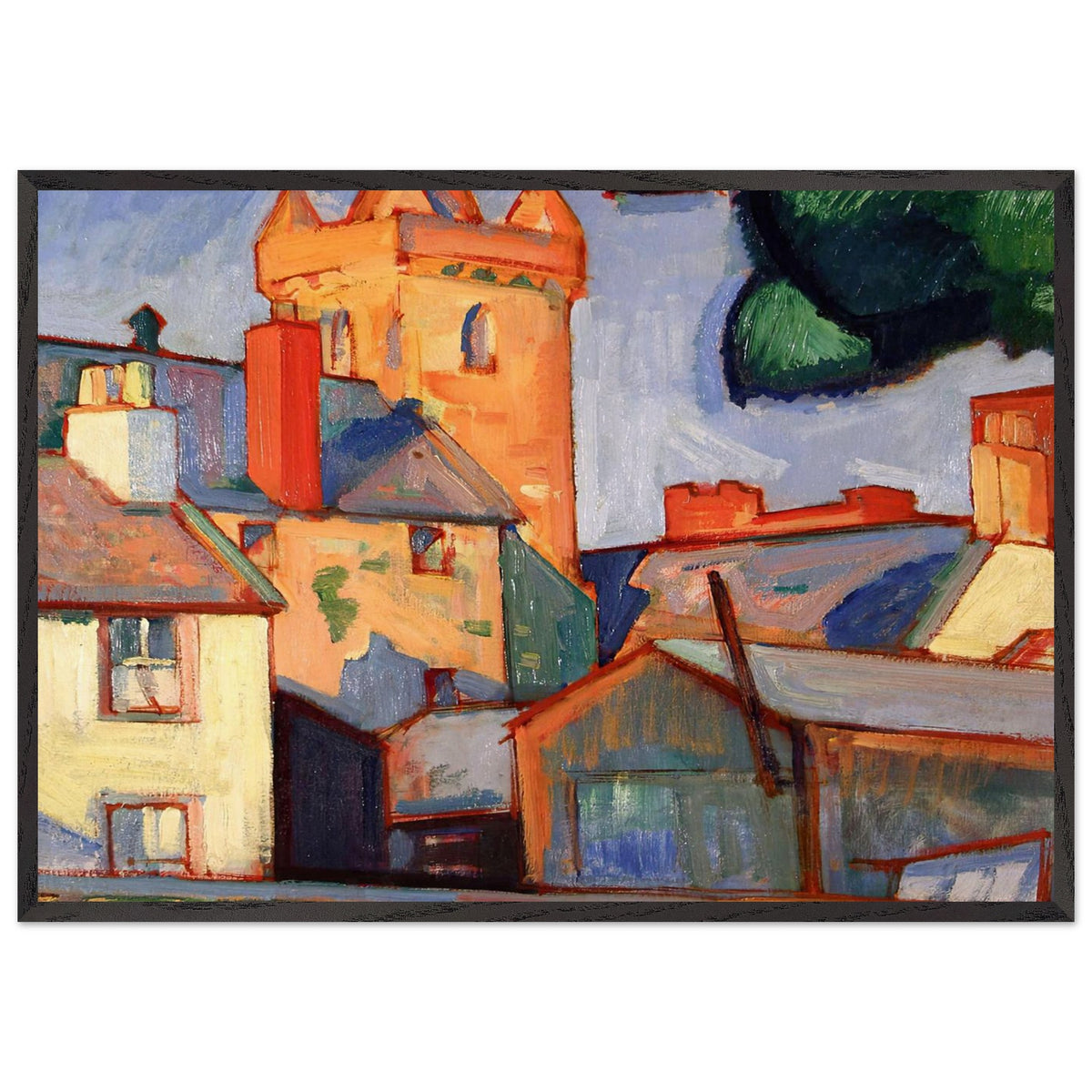 Kirkcudbright by Samuel Peploe, framed poster, view 3