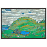 Kiss the Earth by Nicholas Roerich, framed poster