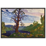 Kiss the Earth by Nicholas Roerich, framed poster