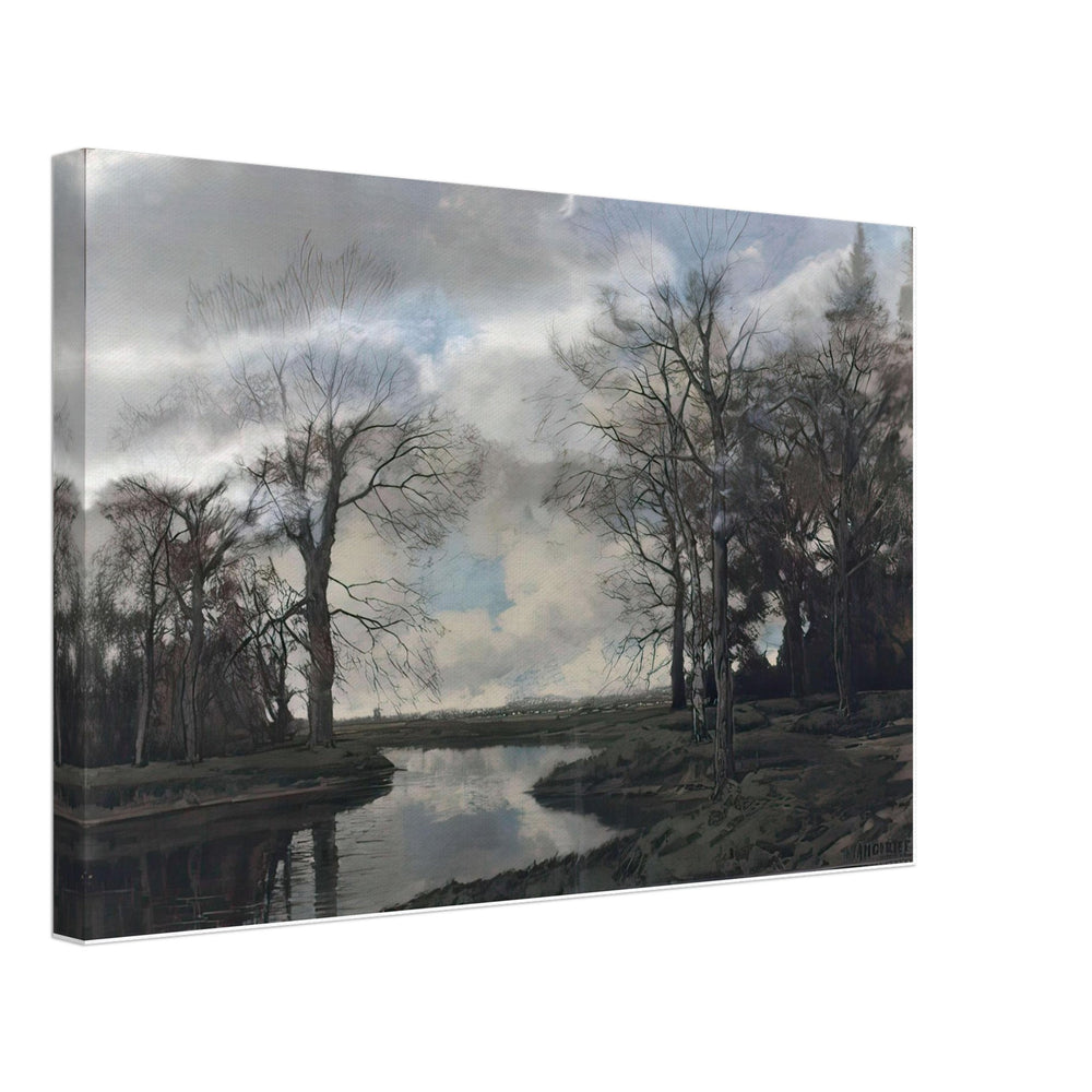Koeien in weidelandschap by Arnold Marc Gorter, canvas