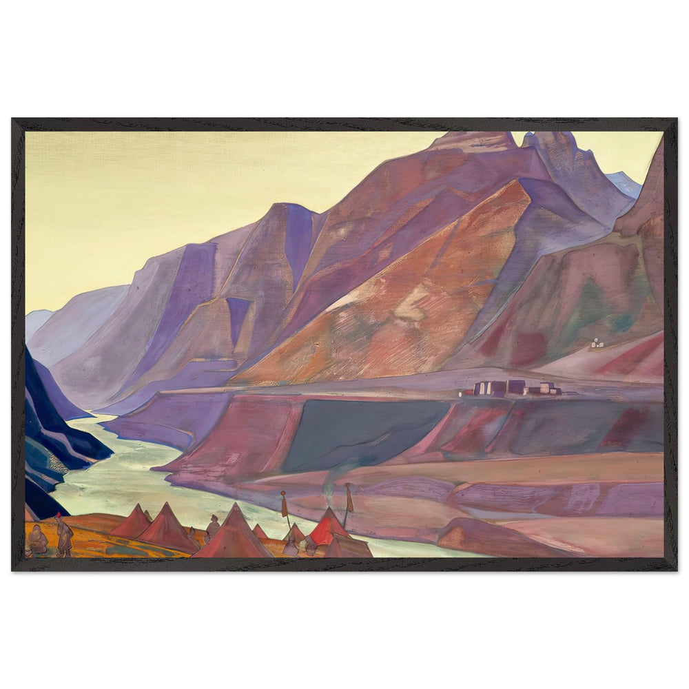 Koksar Camp by Nicholas Roerich, framed poster