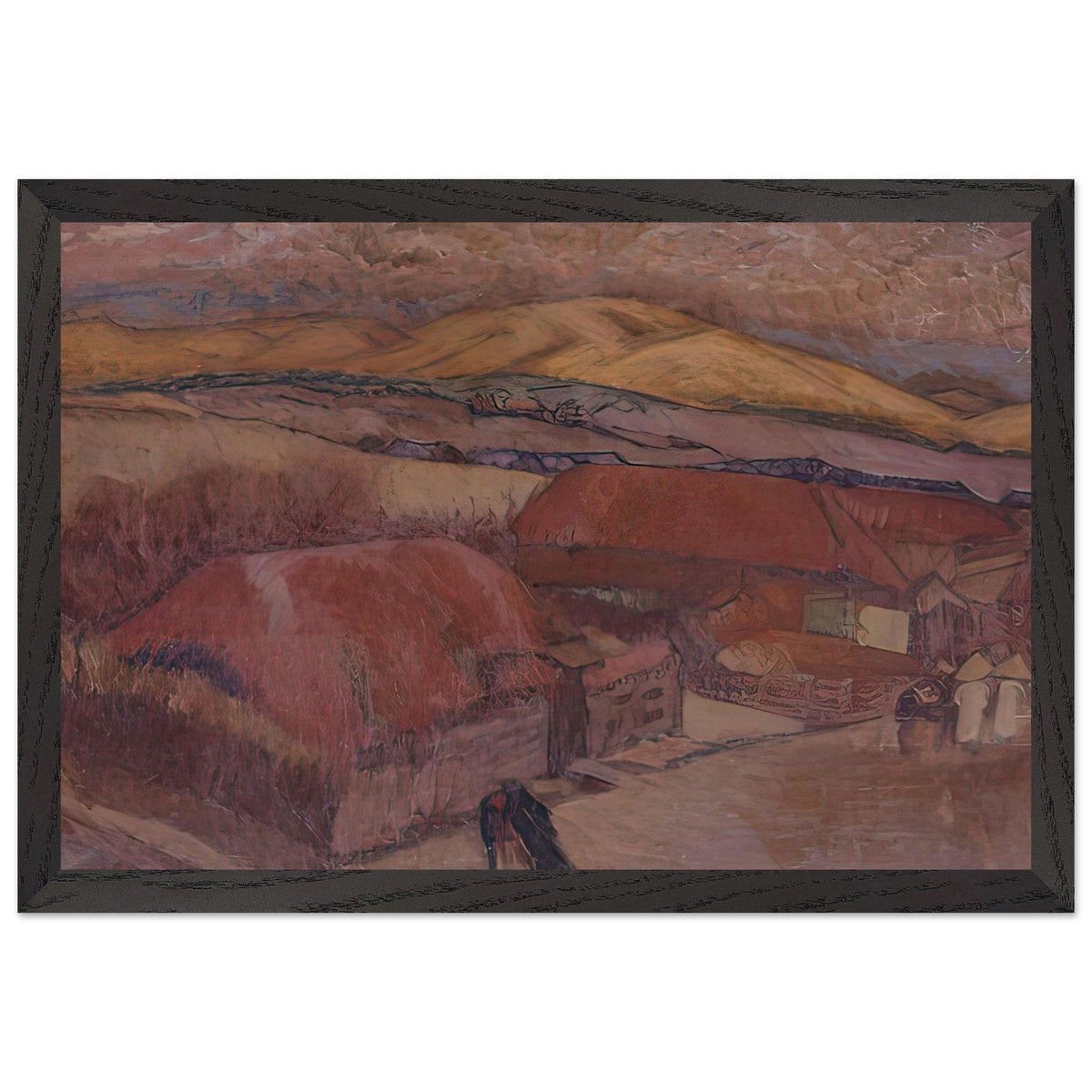 Korean Landscape by Fujishima Takeji, framed poster, view 2