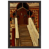 Kostroma. Romanov Boyars Tower by Nicholas Roerich, framed poster, view 2