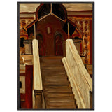 Kostroma. Romanov Boyars Tower by Nicholas Roerich, framed poster, view 3