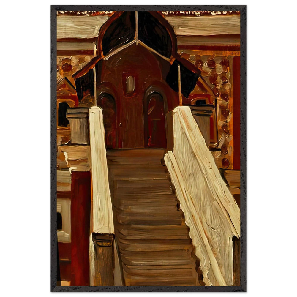 Kostroma. Romanov Boyars Tower by Nicholas Roerich, framed poster