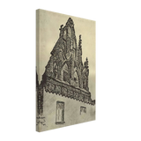 Kovno. Gothic Façade by Nicholas Roerich, canvas