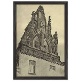 Kovno. Gothic Façade by Nicholas Roerich, framed poster, view 2
