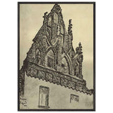 Kovno. Gothic Façade by Nicholas Roerich, framed poster, view 3